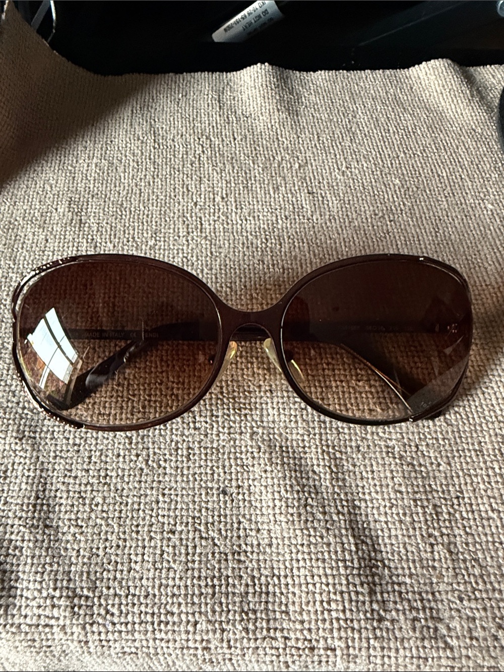 Fendi Women's Oversized Brown Gradient Sunglasses